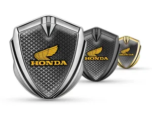 Honda Emblema Fender Badge Stile Sportivo Lucido